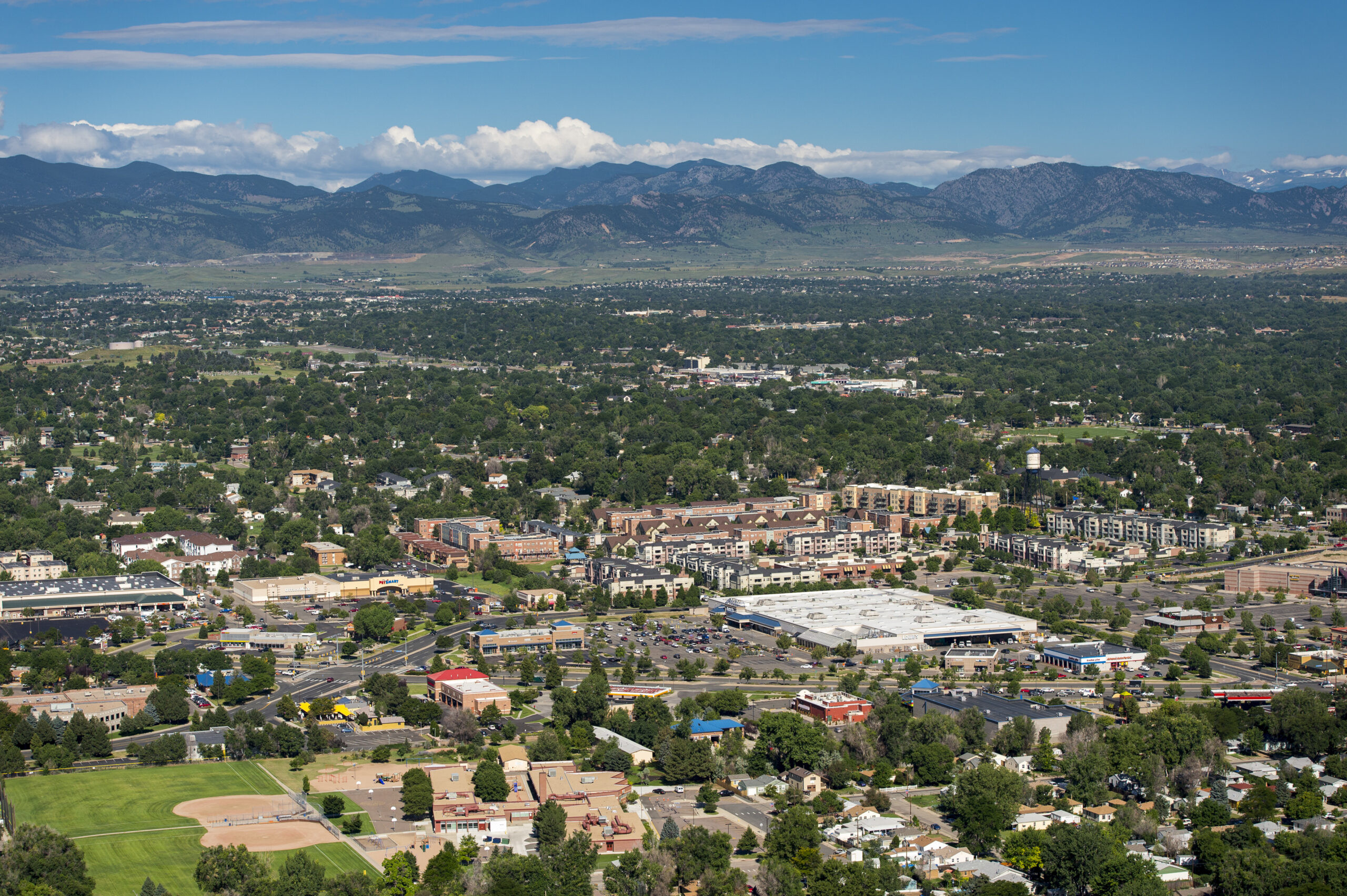 Photograph of arvada from above